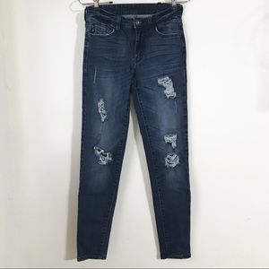 KanCan High Rise Distressed Skinny Jeans